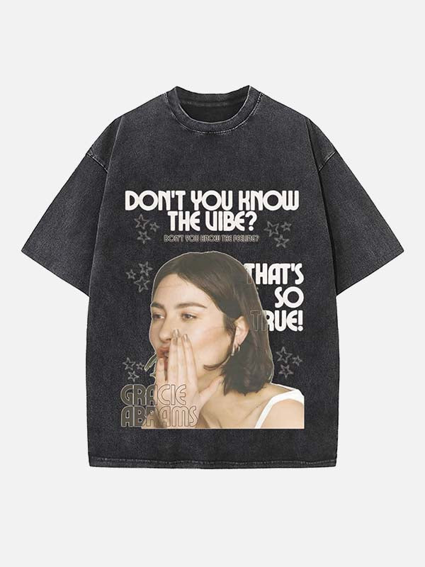 Gracie Abrams Print Round Neck T-shirt