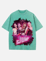 BLACKPINK Print Round Neck T-shirt