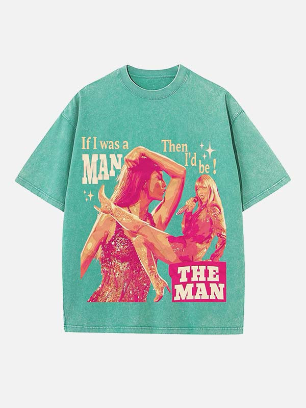 Taylor Swift Print Round Neck T-shirt