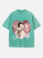 Kali Uchis Print Round Neck T-shirt
