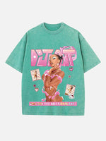 Doja Cat Print Round Neck T-shirt