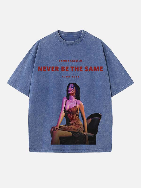 Camila Cabello Print Round Neck T-shirt