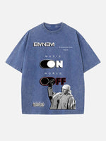 Eminem Print Round Neck T-shirt