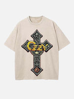 Black Sabbath Print Round Neck T-shirt