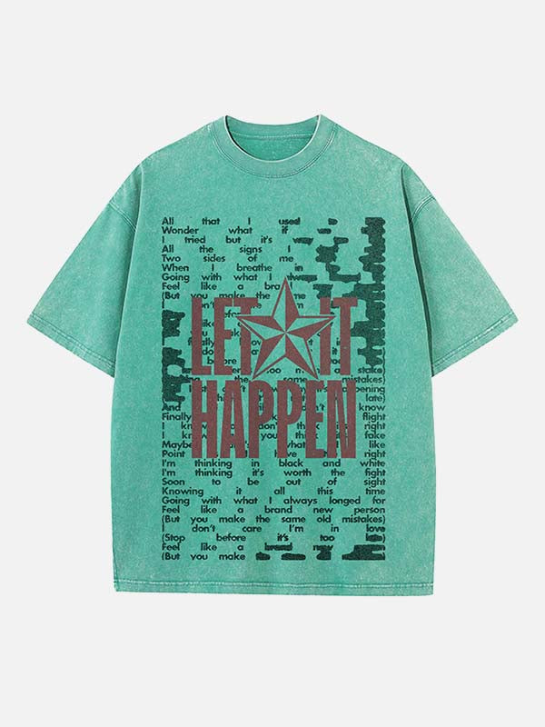 Tame Impala Print Round Neck T-shirt