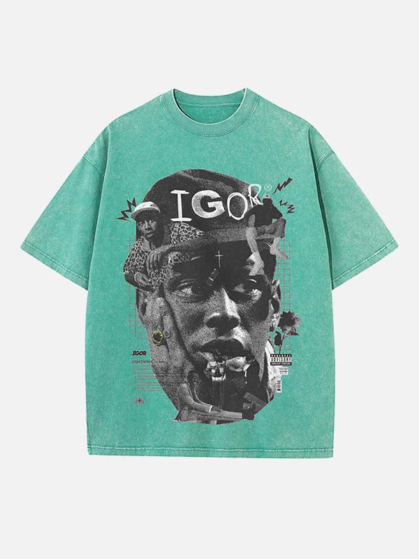 Tyler, The Creator Print Round Neck T-shirt