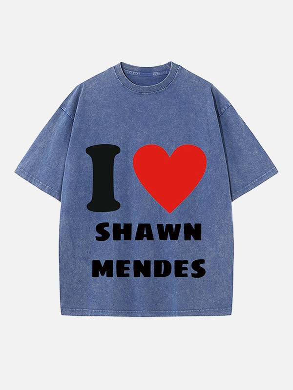 Shawn Mendes Print Round Neck T-shirt