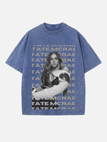 Tate McRae Print Round Neck T-shirt