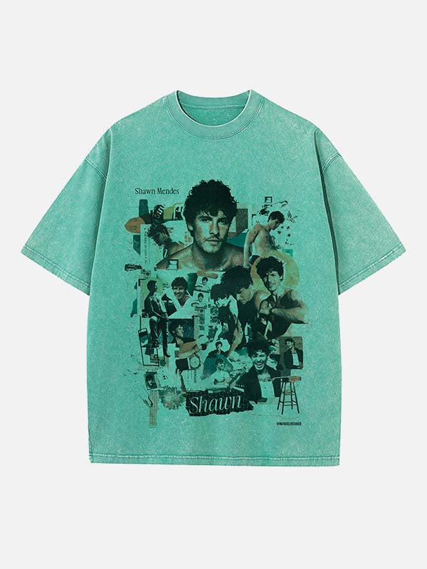 Shawn Mendes Print Round Neck T-shirt