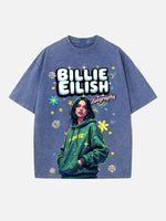 Billie Eilish Print Round Neck T-shirt