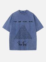 Pink Floyd Print Round Neck T-shirt