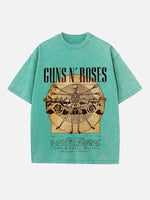 GUNS N' ROSES Print Round Neck T-shirt