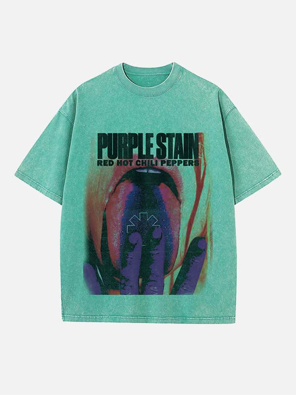 Red Hot Chili Peppers Print Round Neck T-shirt