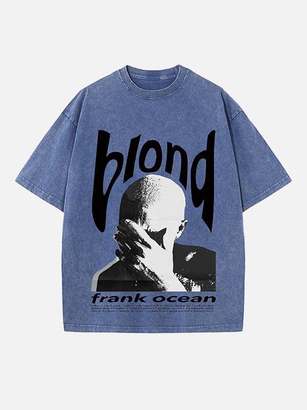Frank Ocean Print Round Neck T-shirt