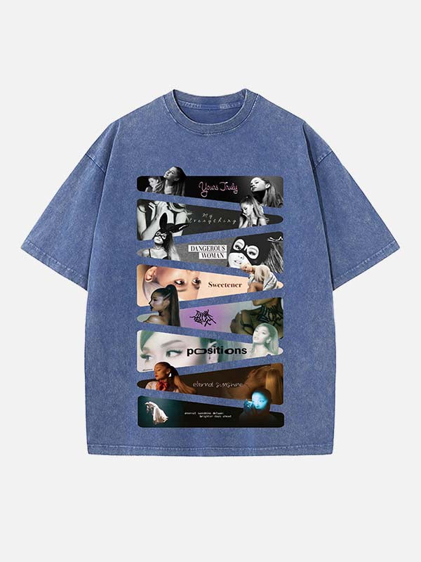 Ariana Grande Print Round Neck T-shirt