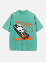 Drake Print Round Neck T-shirt