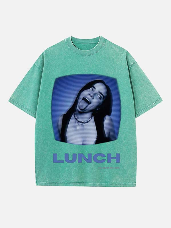 Billie Eilish Print Round Neck T-shirt