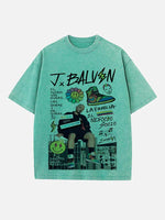 J Balvin Print Round Neck T-shirt