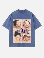 Kali Uchis Print Round Neck T-shirt