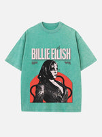 Billie Eilish Print Round Neck T-shirt