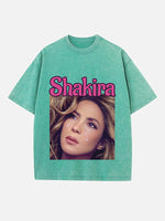 Shakira Print Round Neck T-shirt