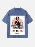 Raye Print Round Neck T-shirt