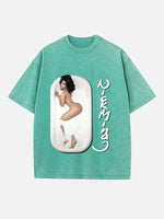 Nicki Minaj Print Round Neck T-shirt