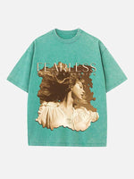 Taylor Swift Print Round Neck T-shirt