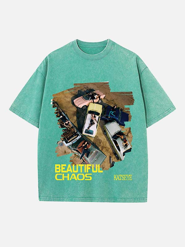 KATSEYE Print Round Neck T-shirt