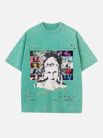 Miley Cyrus Print Round Neck T-shirt