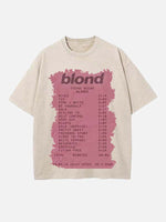 Frank Ocean Print Round Neck T-shirt