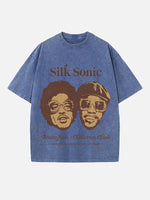 Bruno Mars Print Round Neck T-shirt