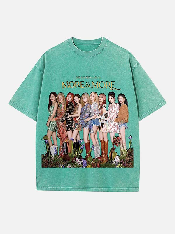 TWICE Print Round Neck T-shirt