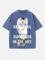 Rihanna Print Round Neck T-shirt