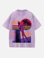 Rihanna Print Round Neck T-shirt