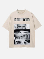 Eminem Print Round Neck T-shirt