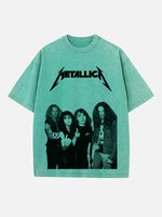 Metallica Print Round Neck T-shirt