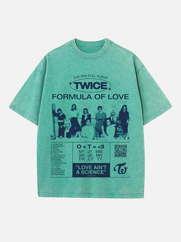 TWICE Print Round Neck T-shirt
