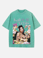 Kali Uchis Print Round Neck T-shirt