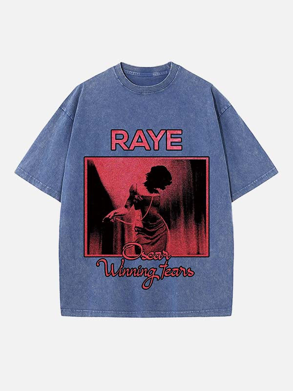 Raye Print Round Neck T-shirt