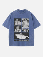 Taylor Swift Print Round Neck T-shirt