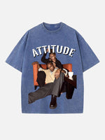 Rihanna Print Round Neck T-shirt