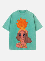 Karol G Print Round Neck T-shirt