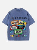 Ed Sheeran Print Round Neck T-shirt