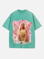 Karol G Print Round Neck T-shirt