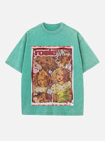 BLACKPINK Rosé Print Round Neck T-shirt