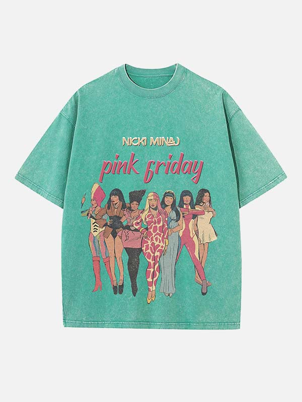 Nicki Minaj Print Round Neck T-shirt