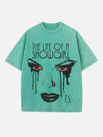 Taylor Swift Print Round Neck T-shirt