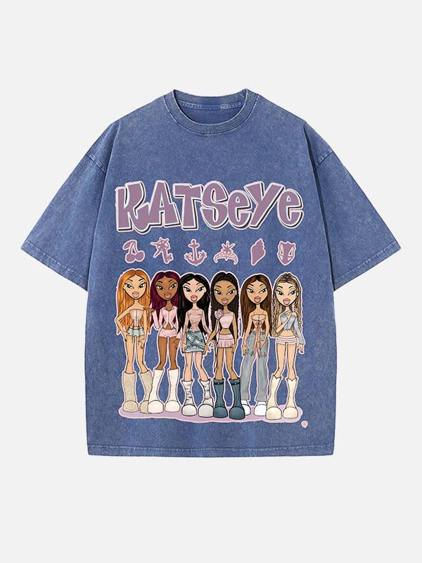 KATSEYE Print Round Neck T-shirt