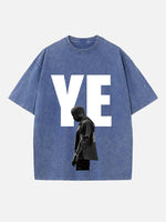 Kanye West Print Round Neck T-shirt